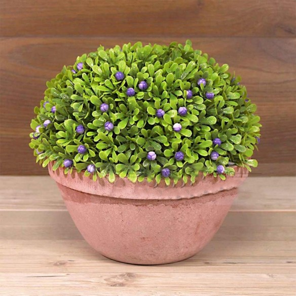 Изкуствен храст в кашпа тип топка Ø18x16 см ➤ топ цена ➤ dshome.bg