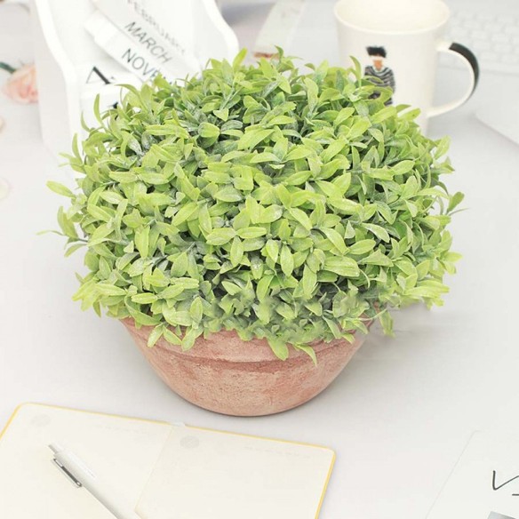 Изкуствен храст в кашпа тип топка Ø18x16 см ➤ топ цена ➤ dshome.bg