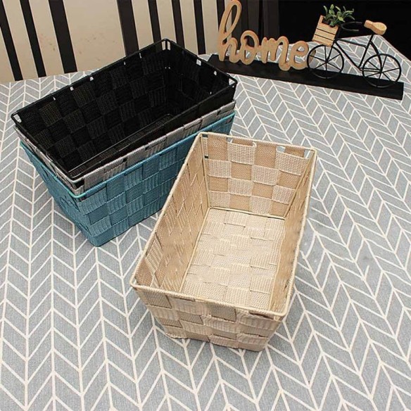 Правоъгълен плетен панер за съхранение ➤ топ цена ➤ dshome.bg