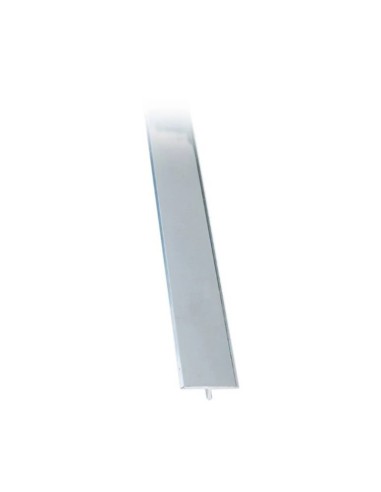 Т-образна алуминиева лайстна за под 25 мм сребро 2.7 м