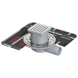 Рогов сифон с мембрана 10x10 см Ф100 мм с розетка Maxiflow MERTINOX ➤ топ цена ➤ dshome.bg