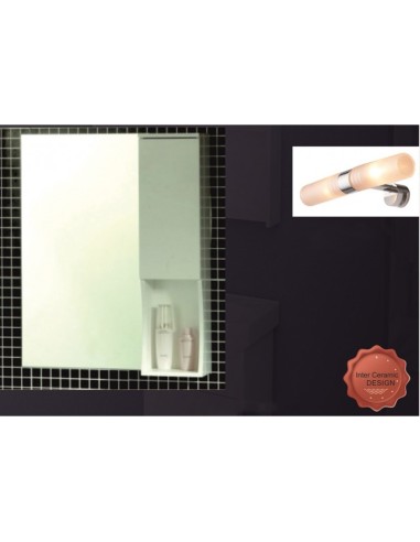 Огледален шкаф за баня Капри ICMC 1050 50 + осветително тяло INTER CERAMIC