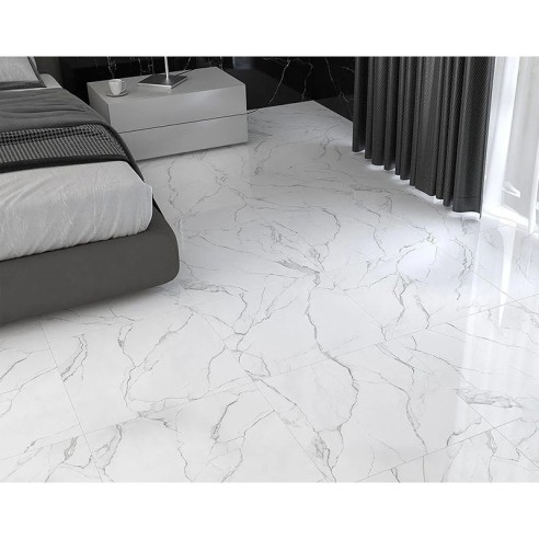 Гранитогрес Saigon White Pol 60x120 см бял ECOCERAMIC ➤ топ цена ➤ dshome.bg