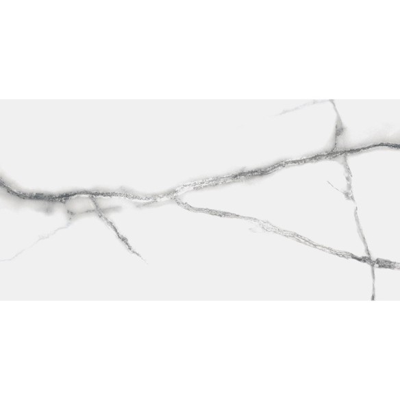 Гранитогрес Unik White Satinato 60x120 см бял ECOCERAMIC ➤ топ цена ➤ dshome.bg