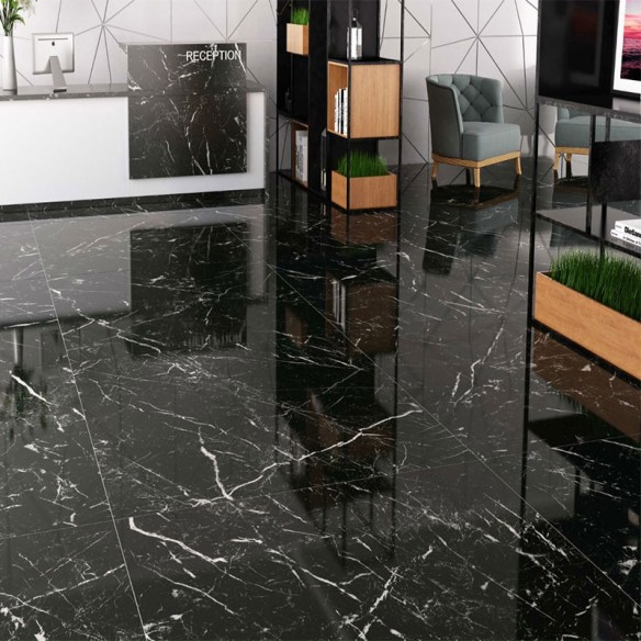 Гранитогрес Verdi Negro Pol 60x120 см черен ECOCERAMIC ➤ топ цена ➤ dshome.bg