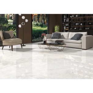 Гранитогрес Verdi Blanco Pol 60x120 см бял ECOCERAMIC ➤ топ цена ➤ dshome.bg