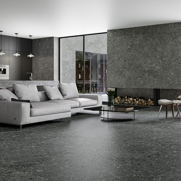 Гранитогрес Pedregal Dark 60x120 см графит ECOCERAMIC ➤ топ цена ➤ dshome.bg