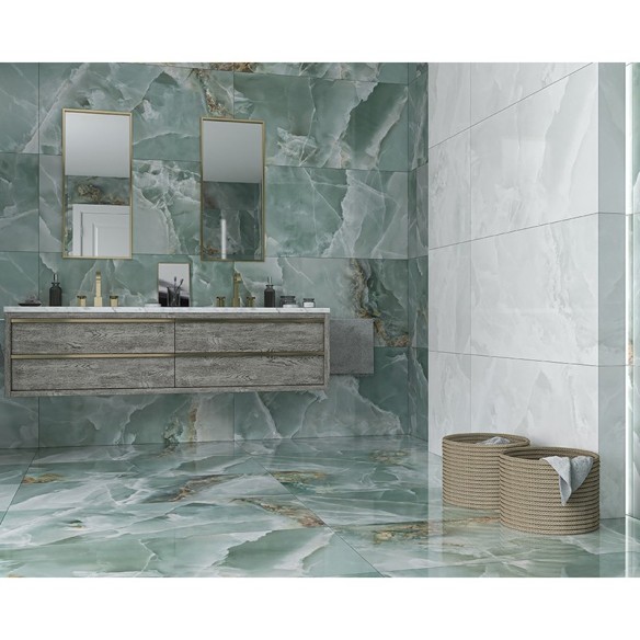 Гранитогрес Iceland Mint 60x120 см зелен ECOCERAMIC ➤ топ цена ➤ dshome.bg