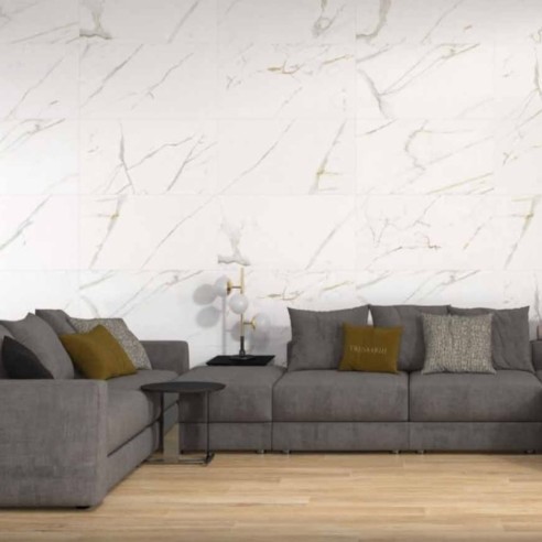 Гранитогрес Golden Blanco 60x120 см бял ECOCERAMIC ➤ топ цена ➤ dshome.bg