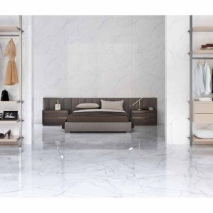Гранитогрес Elegance Marble White Pol 60x120 см бял ECOCERAMIC ➤ топ цена ➤ dshome.bg