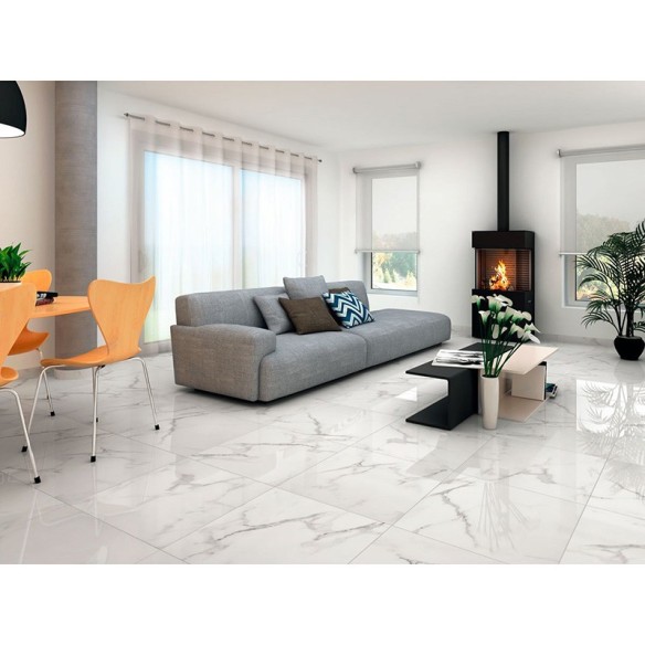 Гранитогрес Casablanca mate 60.8x60.8 см бял ECOCERAMIC ➤ топ цена ➤ dshome.bg