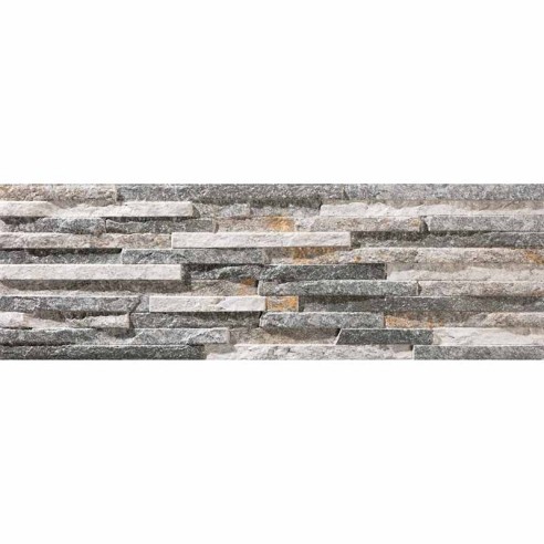 Гранитогрес Behobia Gris (Peak Grey) 17x52 см разноцветен ECOCERAMIC