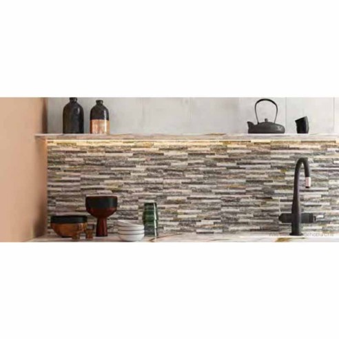 Гранитогрес Behobia Gris (Peak Grey) 17x52 см разноцветен ECOCERAMIC ➤ топ цена ➤ dshome.bg