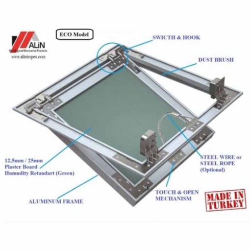 Ревизионна вратичка с алуминиева рамка 30x40 см TMP-ECO ALIN ➤ топ цена ➤ dshome.bg