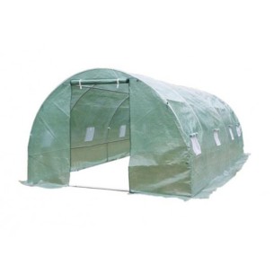 Оранжерия с 8 прозореца и 2 врати PE 4x2x2 м UV-защита ➤ топ цена ➤ dshome.bg