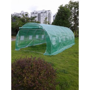 Оранжерия с 12 прозореца и 2 врати PE 6x3x2 м UV-защита ➤ топ цена ➤ dshome.bg 2