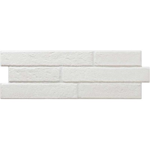 Гранитогрес Apalache Bianco 17x52 см бял ECOCERAMIC