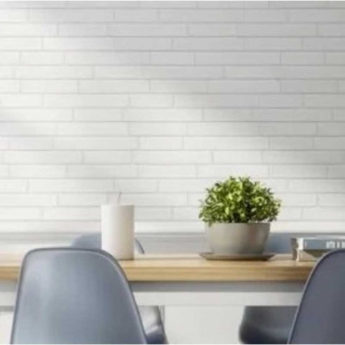 Гранитогрес Apalache Bianco 17x52 см бял ECOCERAMIC ➤ топ цена ➤ dshome.bg