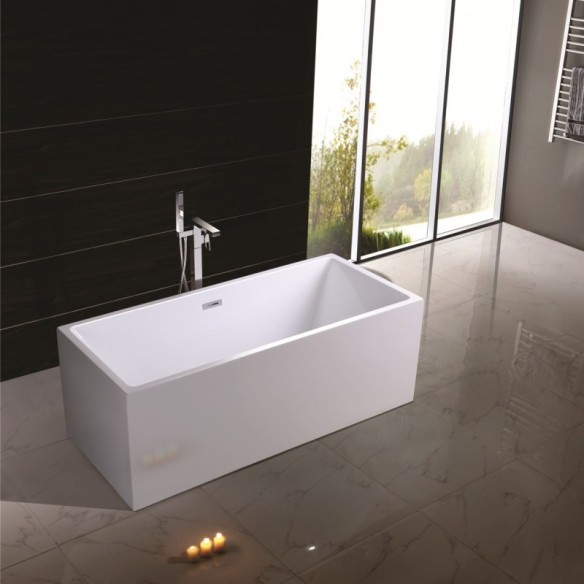 Свободностояща акрилна вана 160х69х57см бяла INTER CERAMIC - 1