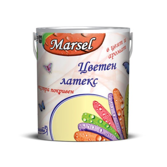 Есктра покривен цветен латекс цвят сребърен прах Marsel 2.5 кг Нинахим - 2