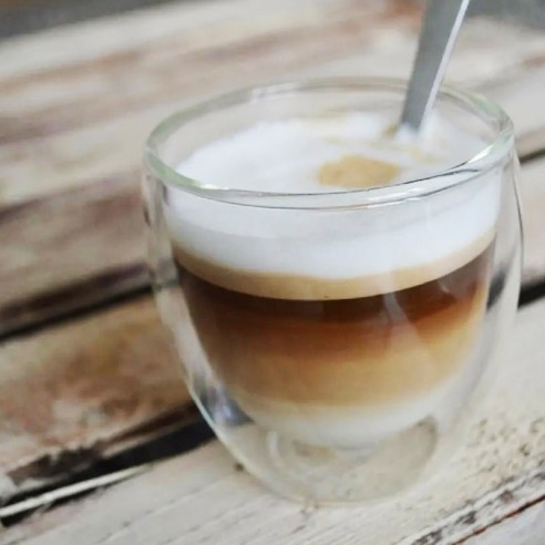 Комплект от две двустенни чаши за кафе 80 мл ➤ топ цена ➤ dshome.bg