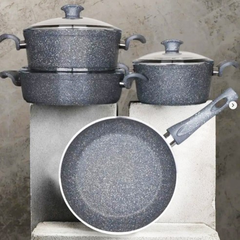 Комплект тенджери и тиган 4 бр. SN199 MENZIR ➤ топ цена ➤ dshome.bg