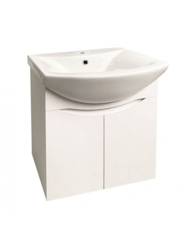 Шкаф за баня с мивка - PVC -бял -  INTER CERAMIC