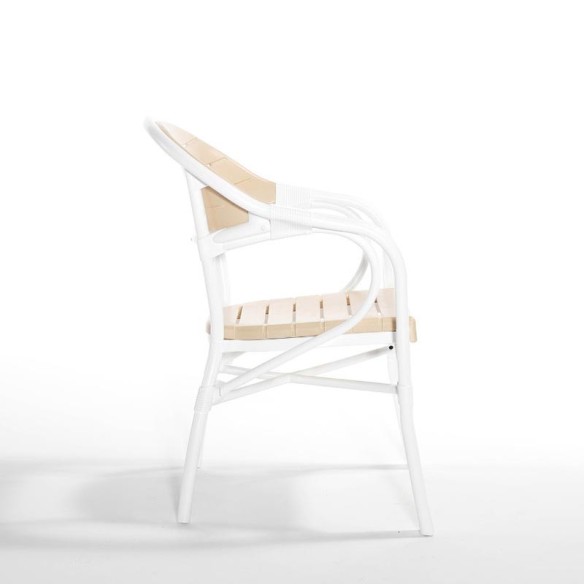 Градински стол PVC слонова кост Bamboo NOVUSSI ➤ топ цена ➤ dshome.bg