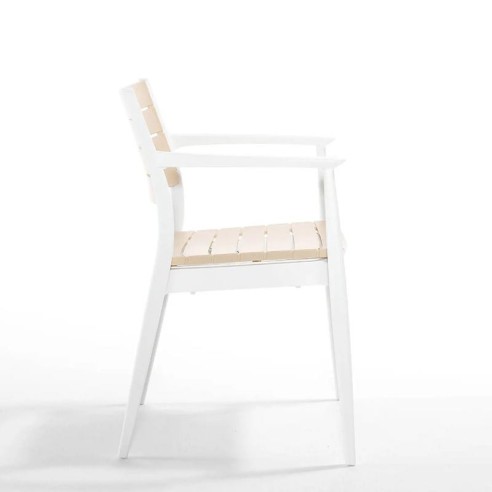 Градински стол PVC слонова кост Regnum NOVUSSI ➤ топ цена ➤ dshome.bg