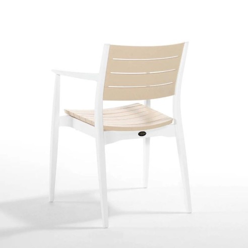 Градински стол PVC слонова кост Regnum NOVUSSI ➤ топ цена ➤ dshome.bg