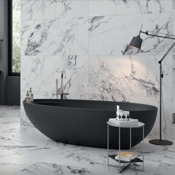 Гранитогрес Capraia White Pol 59x119 см бял KERA TILE ➤ топ цена ➤ dshome.bg
