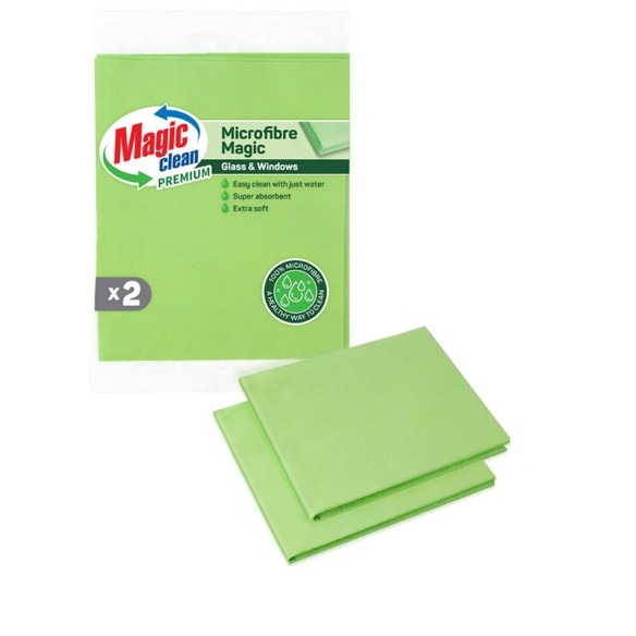 Микрофибърни почистващи кърпи 2 бр. MAGIC CLEAN PREMIUM ➤ топ цена ➤ dshome.bg