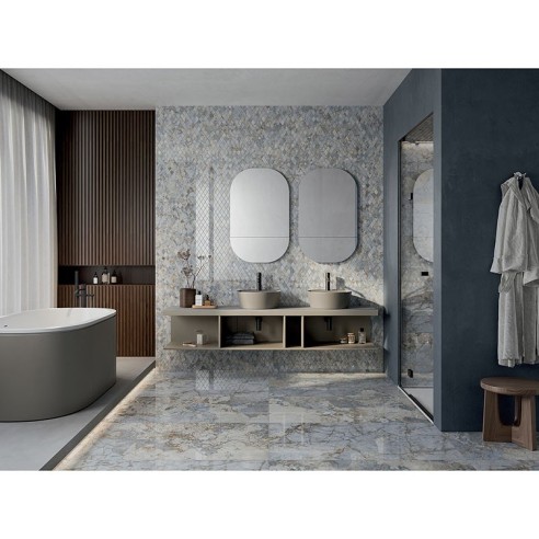 Гранитогрес Gemstone Ocean Ret 60x120 см син LA FABBRICA ➤ топ цена ➤ dshome.bg