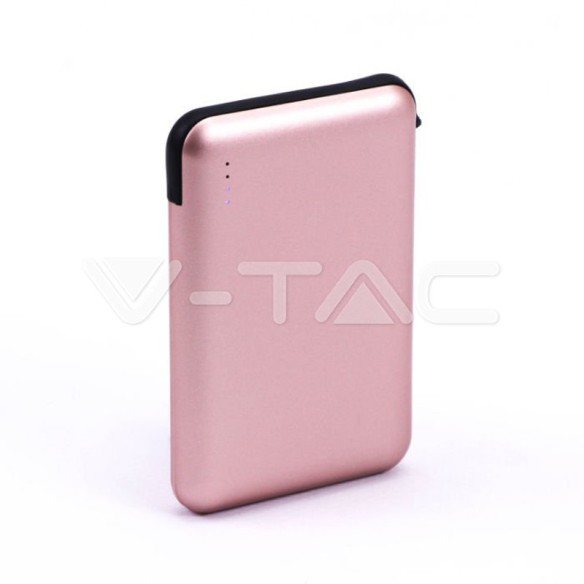 Батерия външна 5000mAh розова - V-TAC - 2