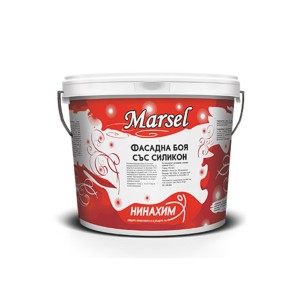 Бяла фасадна боя със силикон 12 кг MARSEL ➤ топ цена ➤ dshome.bg