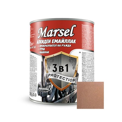 Алкиден емайллак 3в1 2.5 л мед MARSEL