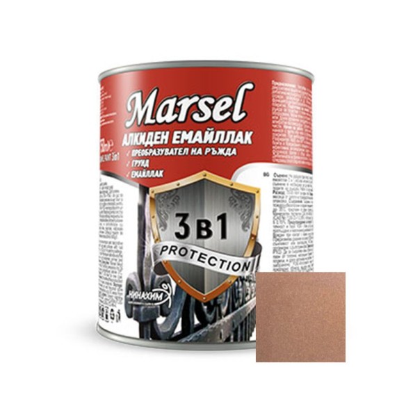 Алкиден емайллак 3в1 2.5 л мед MARSEL ➤ топ цена ➤ dshome.bg