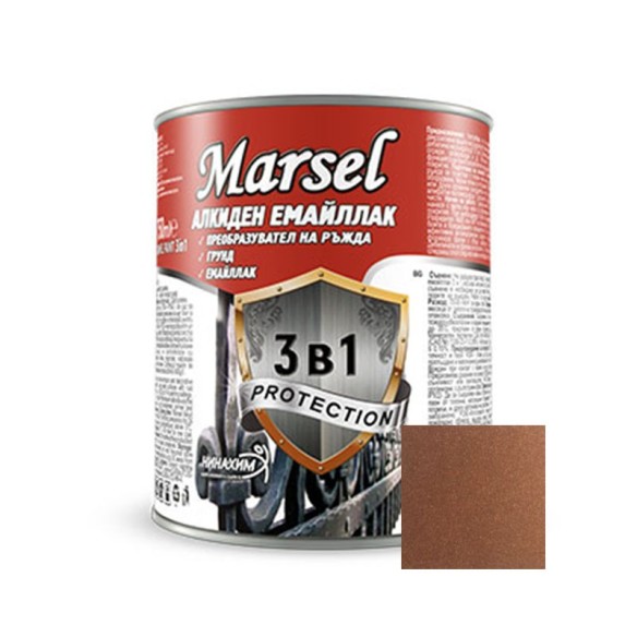 Алкиден емайллак 3в1 стара мед 500 мл MARSEL ➤ топ цена ➤ dshome.bg