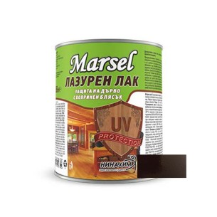 Лазурен лак за дърво тъмен махагон 2.5 л MARSEL ➤ топ цена ➤ dshome.bg