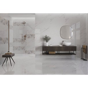 Фаянс Amposta Decor Hojas Silver 30x90 см EL MOLINO ➤ топ цена ➤ dshome.bg