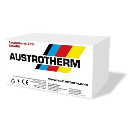 Стиропор EPS - 10 см - F80 -  0.5 кв.м - AUSTROTHERM