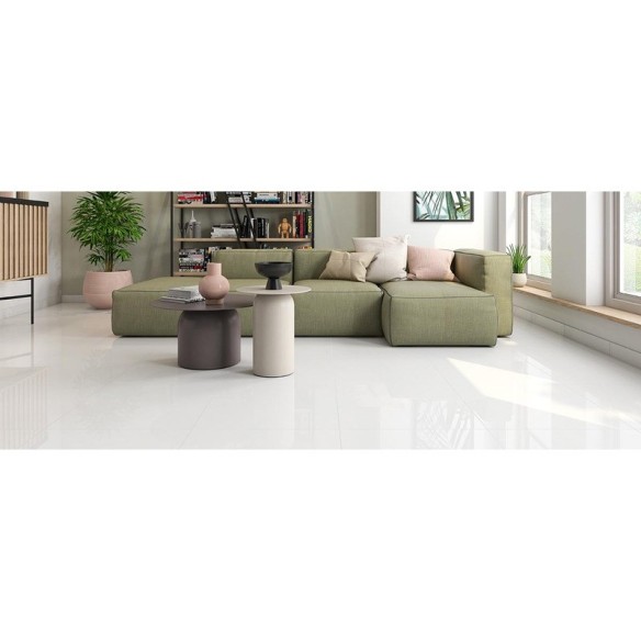 Гранитогрес Ice white Mate 60.8×60.8 см - Бял - Prissmacer ➤ топ цена ➤ dshome.bg