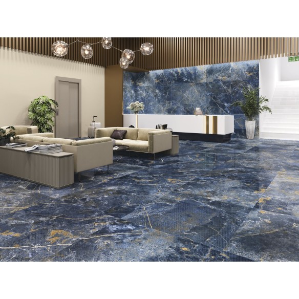 Гранитогрес Icaro Blue Pulido Rect 60×120 см - Син - Azulejos Benadresa ➤ топ цена ➤ dshome.bg