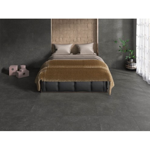 Гранитогрес Grain Stone Black 60×60 см - Черен - Navarti