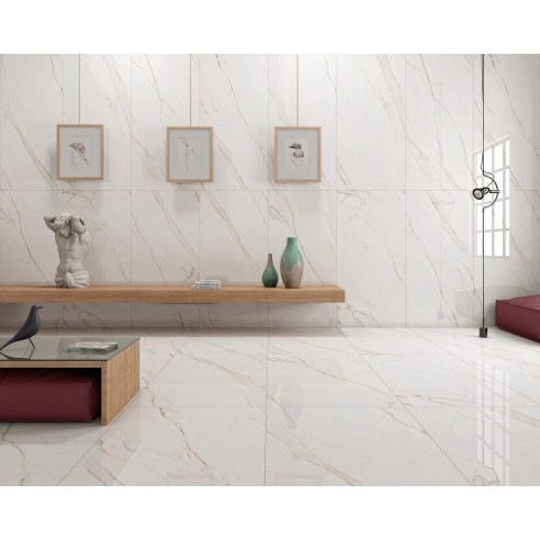 Гранитогрес Golden White 60×120 см - Бял - Navarti ➤ топ цена ➤ dshome.bg