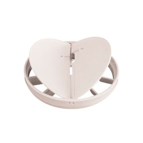 Вентилатор за баня ММ-120, кръгъл, с клапа - бял - 2