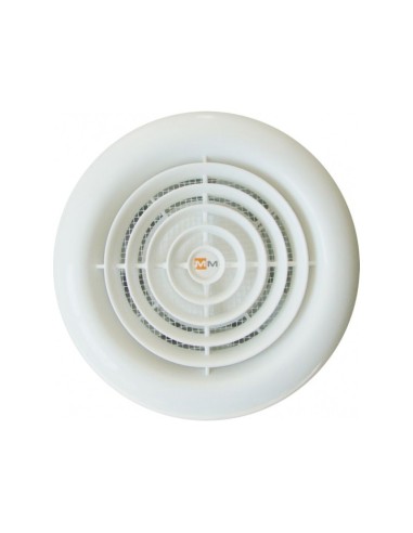 Вентилатор за баня ММ-120, кръгъл, с клапа - бял - 1