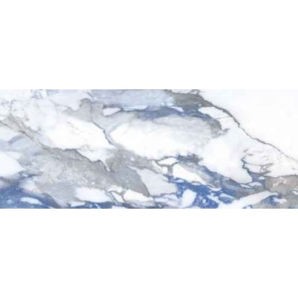 Фаянс Crash Blue 30×90 см - Бял, син - Geotiles ➤ топ цена ➤ dshome.bg