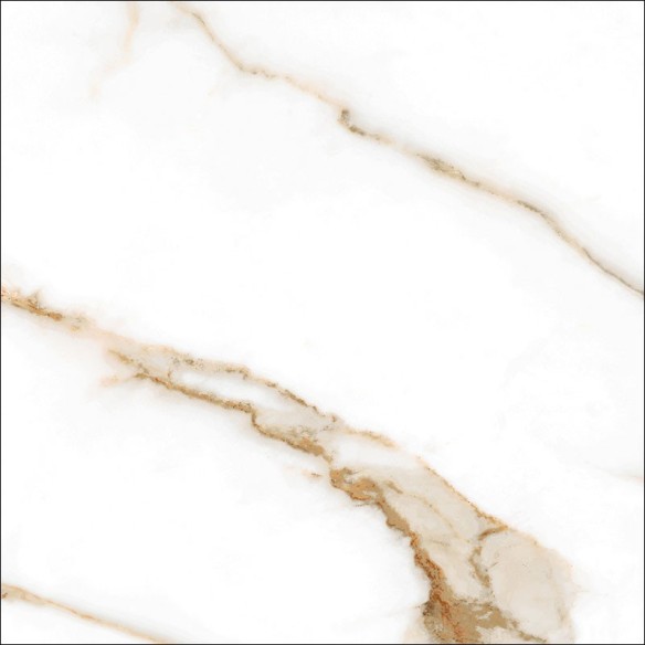 Гранитогрес Brera Gold 60×60 см - Бял, златист - Geotiles ➤ топ цена ➤ dshome.bg