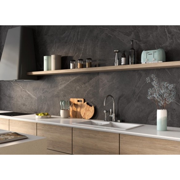 Гранитогрес Aura Antracita MT 9.5 R PRI. 60×120 см - Сив - Emotion ➤ топ цена ➤ dshome.bg